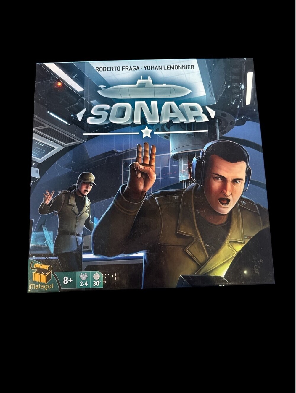Matagot Sonar Board Game 2-4 Players Submarine Team Combat Strategy 8+ 30min